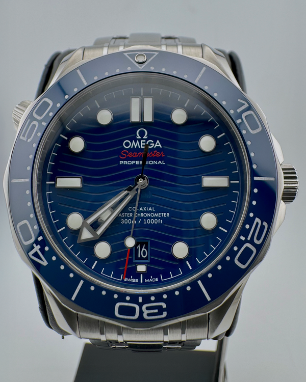 No Reserve - 2019 Omega Seamaster Diver 300M 42MM Blue Dial Steel Bracelet (210.30.42.20.03.001)