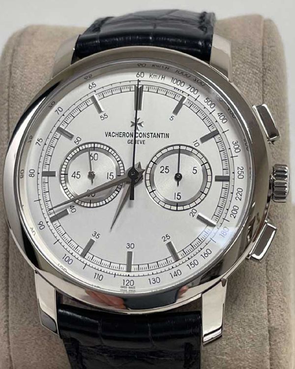 2015 Vacheron Constantin Patrimony Traditionnelle 42MM Silver Dial Leather Strap (47192/000G-9504)