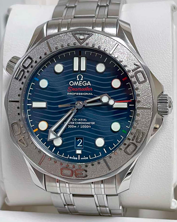 2021 Omega Seamaster Diver 300M "Beijing 2022" S.E. 42MM Blue Dial Steel Bracelet (522.30.42.20.03.001)