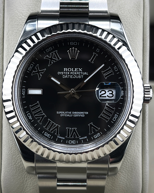 2013 Rolex Datejust II 41MM Grey Dial Oyster Bracelet (116334)