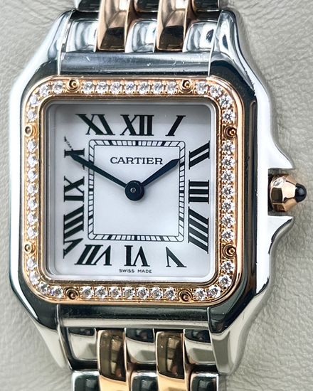 2019 Cartier Panthère Cougar 27MM Quartz White Dial Two-Tone Bracelet (W3PN0007)