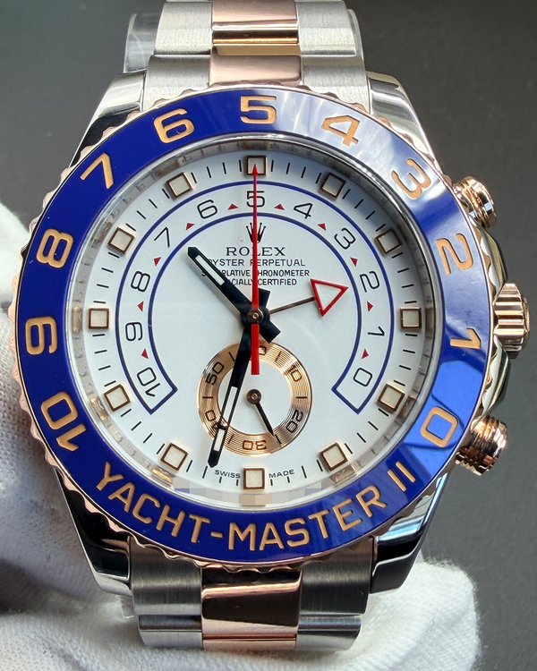 2013 Rolex Yacht-Master  II 44MM White Dial Two-Tone Oyster Bracelet (116681)