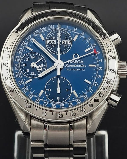 No Reserve - Omega Speedmaster Day-Date 39MM Blue Dial Steel Bracelet (3523.80.00)
