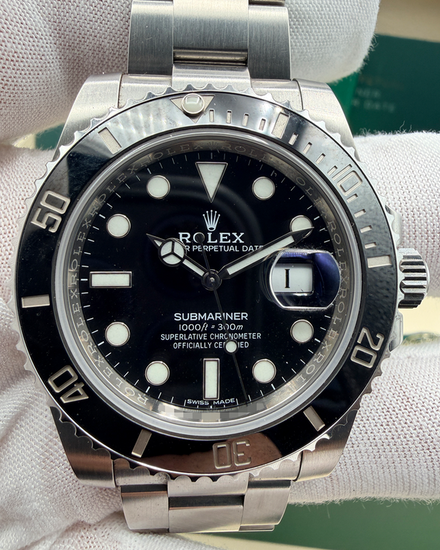 2016 Rolex Submariner Date 40MM Black Dial Oyster Bracelet (116610LN)