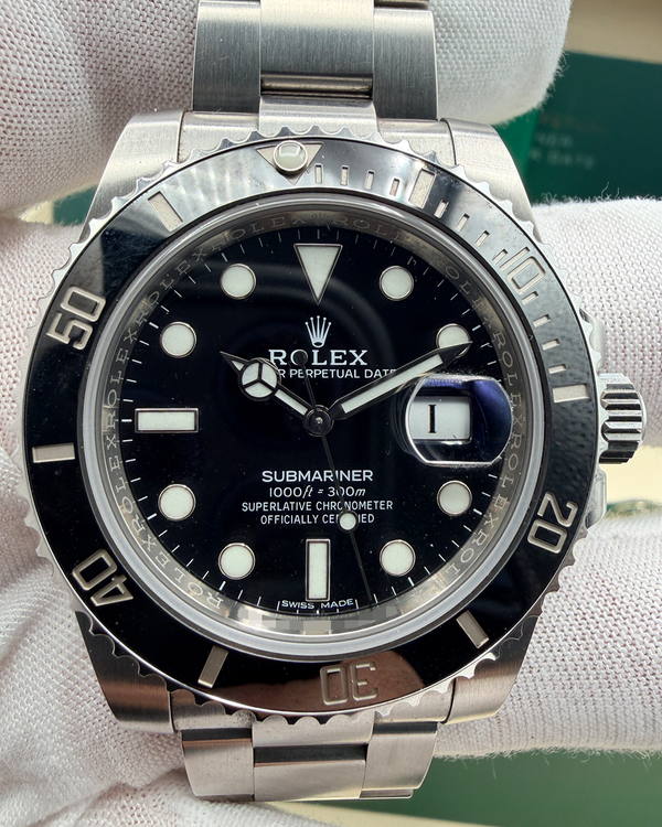 2016 Rolex Submariner Date 40MM Black Dial Oyster Bracelet (116610LN)