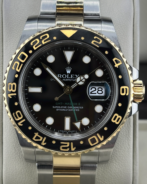 Rolex GMT-Master II 40MM Black Dial Two-Tone Oyster Bracelet (116713LN)