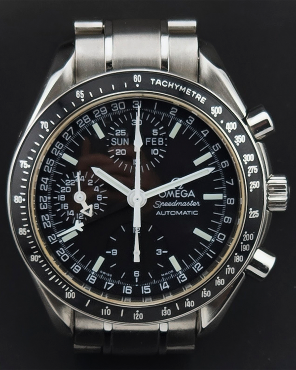 No Reserve - Omega Speedmaster Day Date 39MM Black Dial Steel Bracelet (3520.50.00)