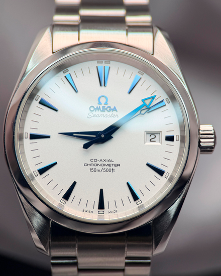 2013 Omega Seamaster Aqua Terra 39.2MM White Dial Steel Bracelet (2503.33.00)
