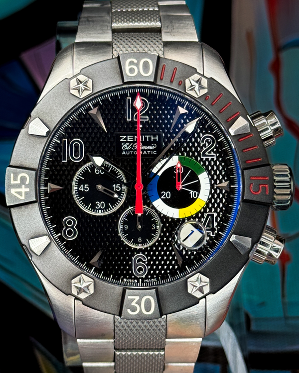 2014 Zenith Defy Classic El Primero 43MM Black Dial Steel Bracelet (03.0516.4000)