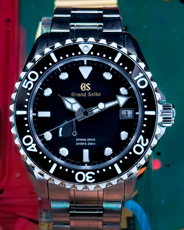 2019 Grand Seiko Spring Drive Sport 44.2MM Black Dial Titanium Bracelet (SBGA231)