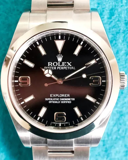 Rolex Explorer 39MM Black Dial Oyster Bracelet (214270)