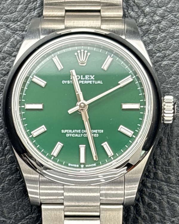 2025 Rolex Oyster Perpetual 31MM Green Dial Oyster Bracelet (277200)