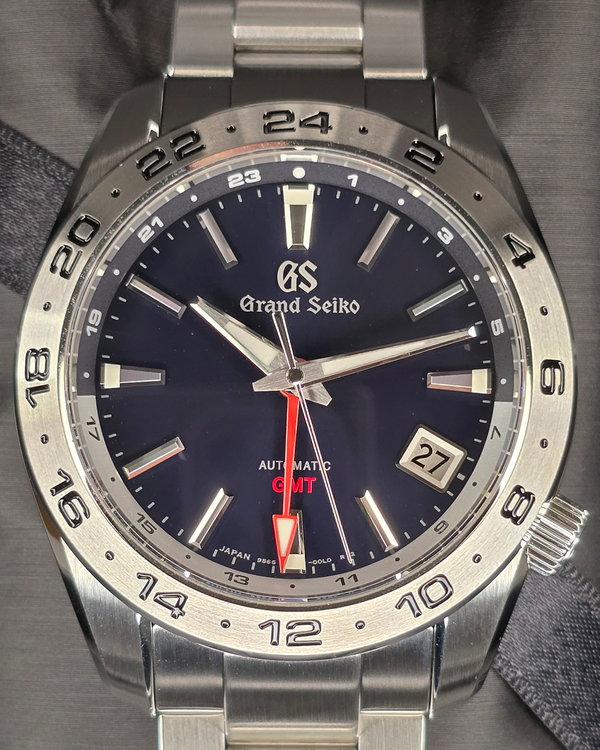 2021 Grand Seiko Sport GMT 40.5MM Blue Dial Steel Bracelet (SBGM245G)
