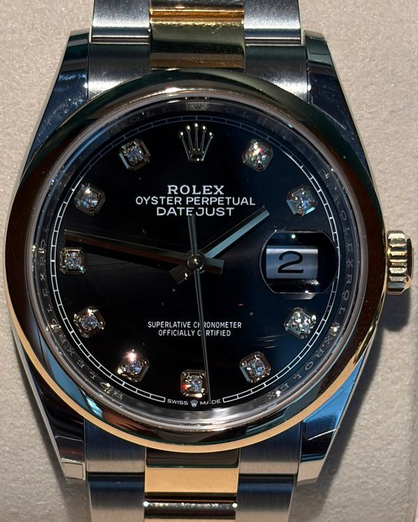 2026 Rolex Datejust 36MM Blue Dial Two-Tone Oyster Bracelet (126203)