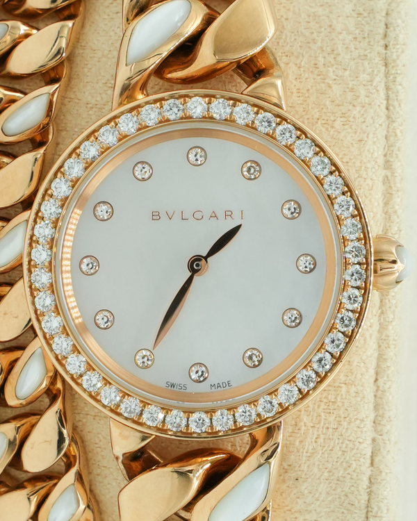 Bvlgari Bvlgari Catene 31MM Quartz Mother of Pearl Dial Rose Gold Bracelet (102171)
