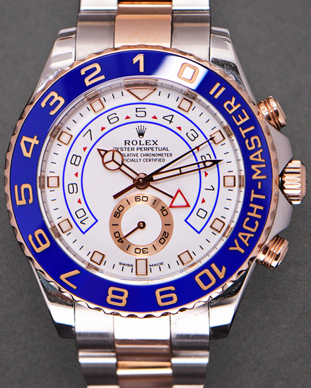 Rolex Yacht-Master II 44MM White Dial Two-Tone Oyster Bracelet (116681)