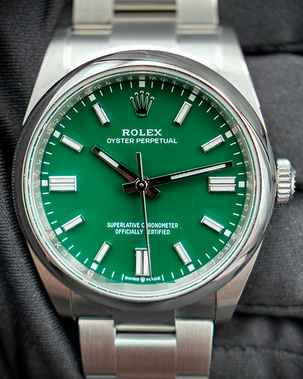 2026 Rolex Oyster Perpetual 36MM Green Dial Oyster Bracelet (126000)
