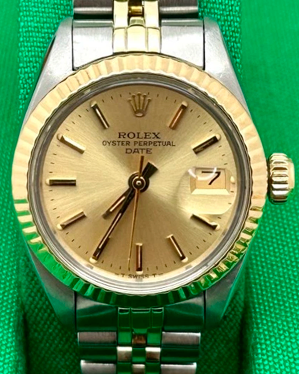 1980 Rolex Lady-Datejust 26MM Champagne Dial Two-Tone Jubilee Bracelet (6917)