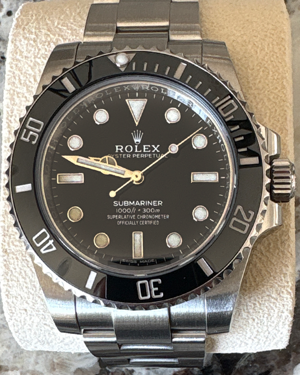 2017 Rolex Submariner No Date 40MM Black Dial Oyster Bracelet (114060)