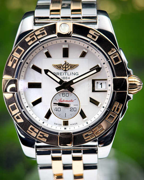2017 Breitling Galactic 36MM Mother of Pearl Dial Two-Tone Bracelet (C3733012/A724)