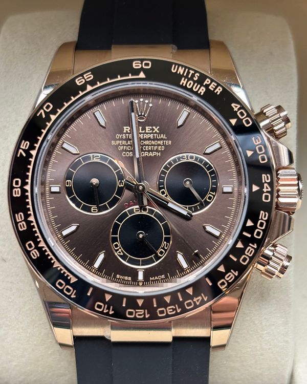 2025 Rolex Cosmograph Daytona 40MM Chocolate Dial Oysterflex Strap (126515LN)