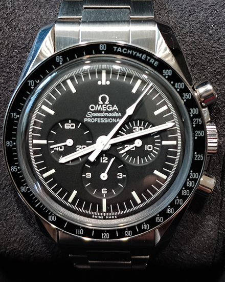 Omega Speedmaster Professional Moonwatch 42MM Black Dial Aftermarket Steel Bracelet (311.30.42.30.01.005)