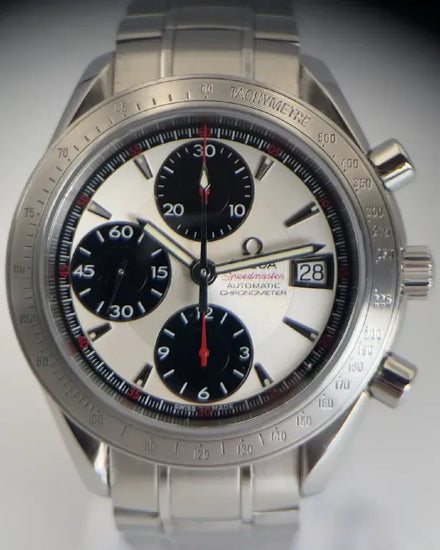 No Reserve - Omega Speedmaster Day-Date 40MM White Dial Steel Bracelet (3211.31.00)