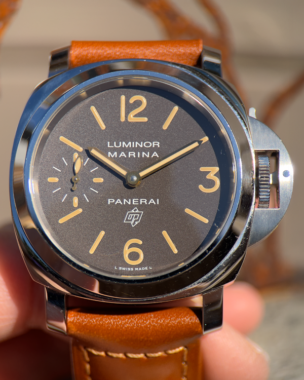 2018 Panerai Luminor Base Logo L.E. 44MM Brown Dial Leather Strap (PAM00632)
