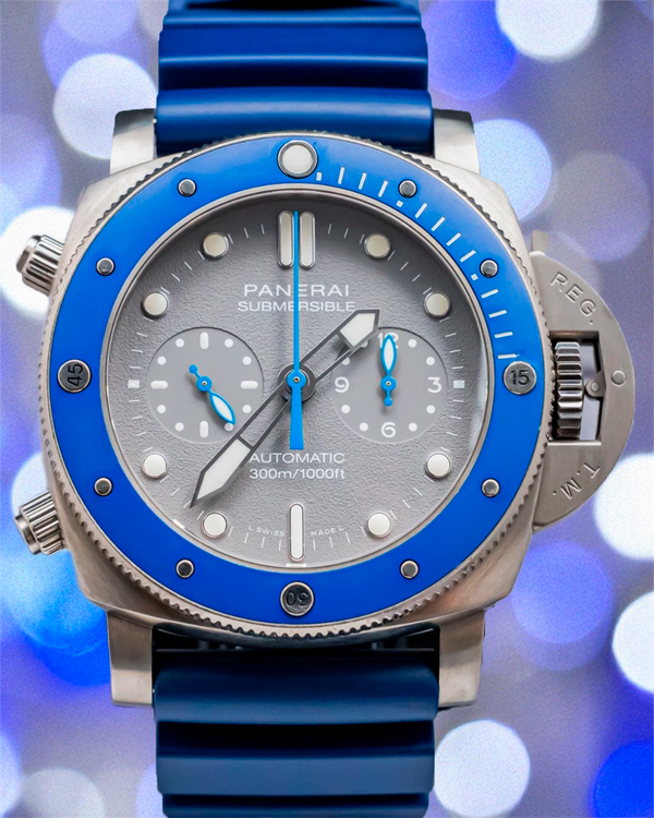 2019 Panerai Submersible Chrono "Guillaume Nery" Edition 47MM Grey Dial Rubber Strap (PAM00982)