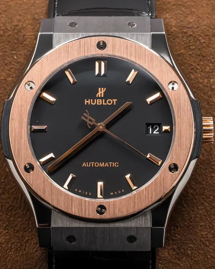 Hublot Classic Fusion 45MM Black Dial Rubber Strap (511.NO.1181.RX)