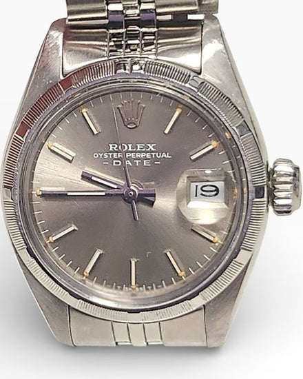 1981 Rolex Oyster Perpetual Lady Date 26MM Silver Dial Jubilee Bracelet (6919)