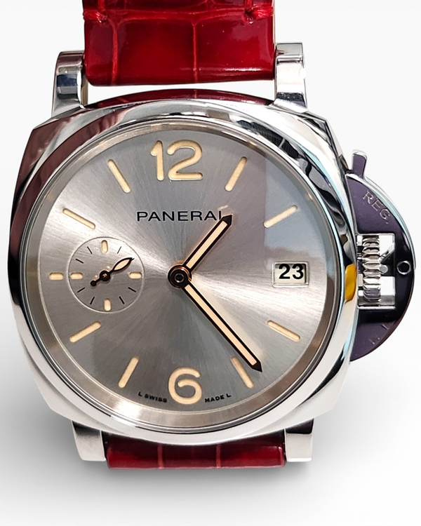 Panerai Luminor Due 38MM Champagne Dial Leather Strap (PAM01248)
