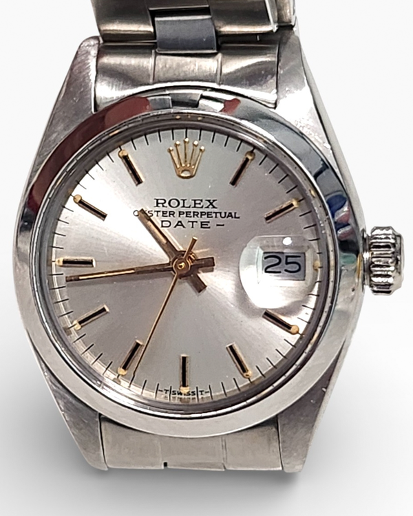 Rolex Oyster Perpetual Lady Date 26MM Silver Dial Oyster Bracelet (6916)