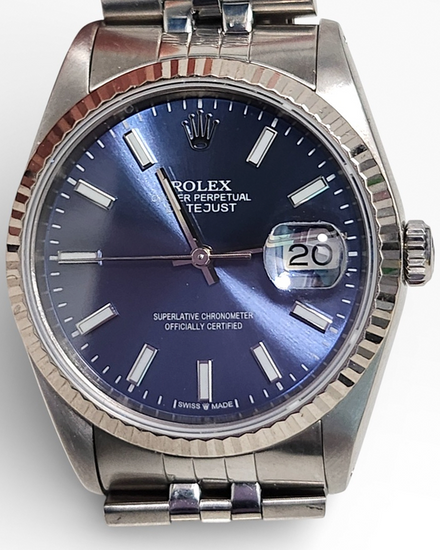 Rolex Datejust 36MM Blue Dial Jubilee Bracelet (16234)