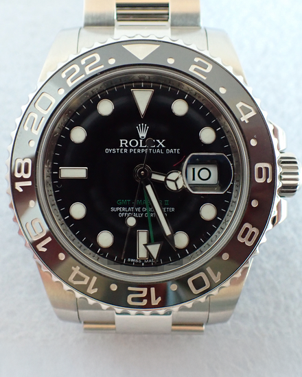 2012 Rolex GMT-Master II 40MM Black Dial Oyster Bracelet (116710)