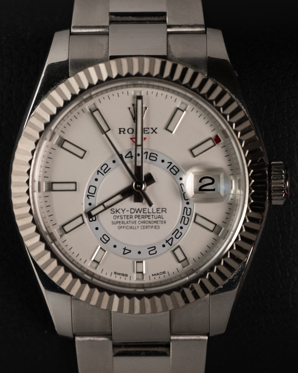 2018 Rolex Sky-Dweller 42MM White Dial Oyster Bracelet (326934)