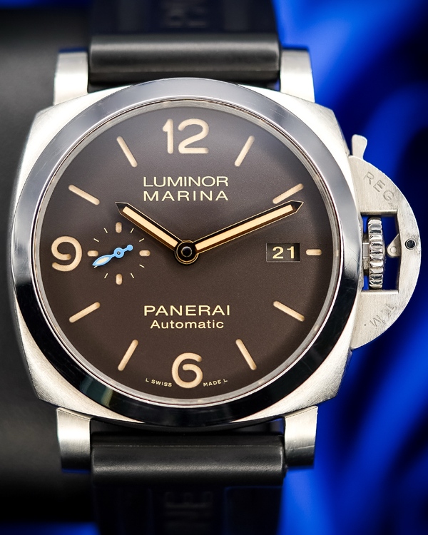 Panerai Luminor 1950 3 Days 44MM Brown Dial Rubber Strap (PAM01351)