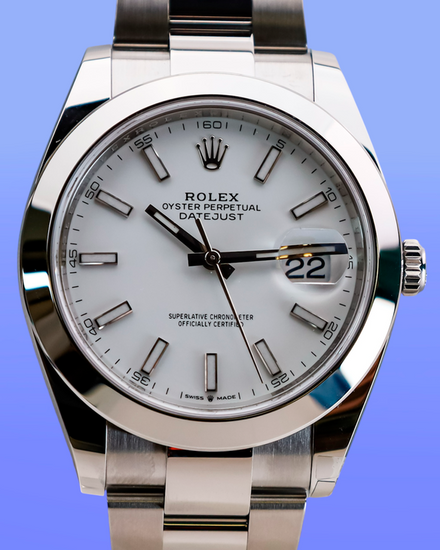 2026 Rolex Datejust 41MM White Dial Oyster Bracelet (126300)