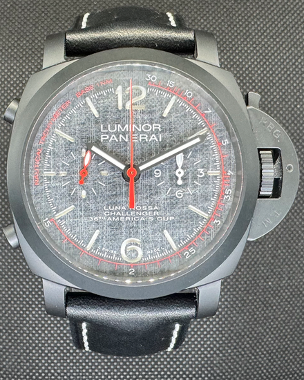 2021 Panerai Luminor Luna Rossa "36th America's Cup" L.E. 44MM Grey Dial Leather Strap (PAM01037)