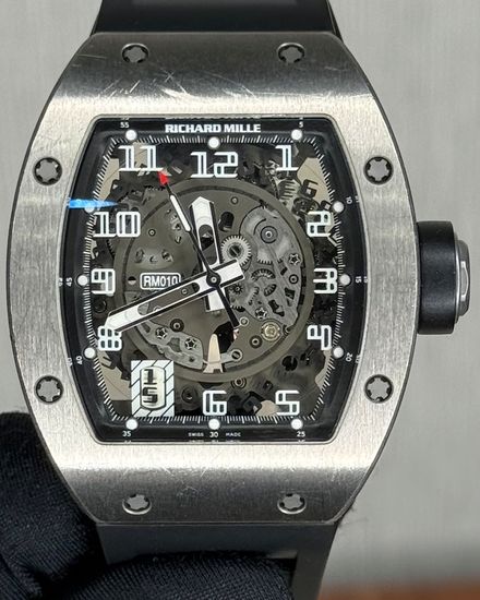 Richard Mille RM 010 42MM Skeleton Dial Rubber Strap (RM010 AM TI)