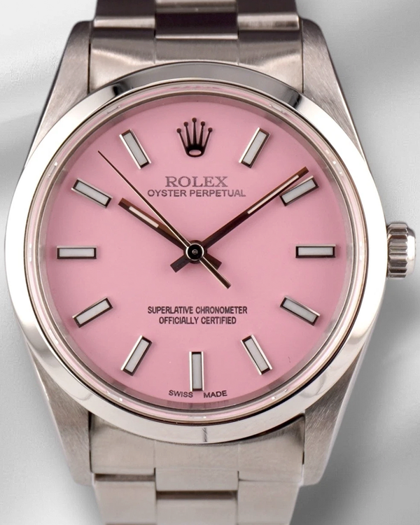 Rolex Air-King 34MM Aftermarket Pink Dial Oyster Bracelet (14000)