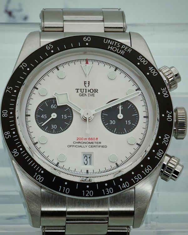 2022 Tudor Black Bay Chrono "Panda" 41MM White Dial Steel Bracelet (79360N)