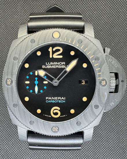 2019 Panerai Luminor Submersible 1950 3 Days Automatic 47MM Black Dial Rubber Strap (PAM00616)