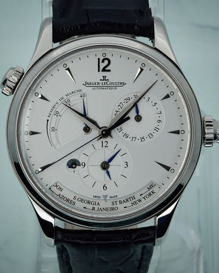 2019 Jaeger-LeCoultre Master Control Geographic 39MM White Dial Leather Strap (Q1428421)