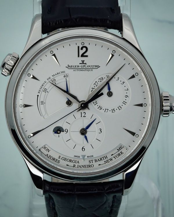 2019 Jaeger-LeCoultre Master Control Geographic 39MM White Dial Leather Strap (Q1428421)