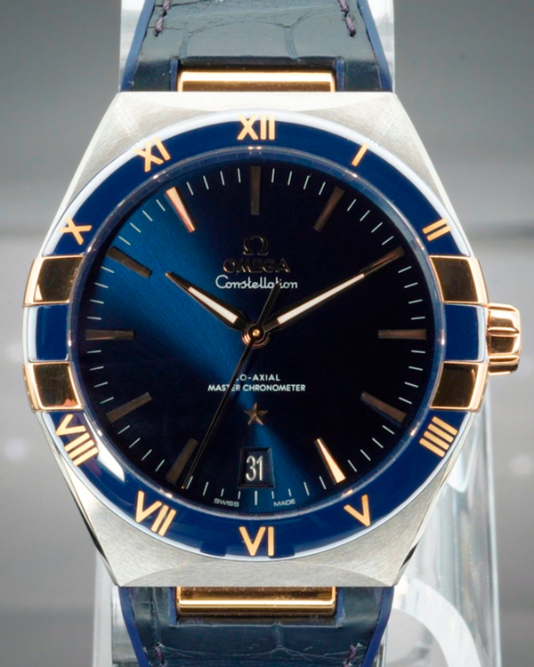 2022 Omega Constellation 41MM Blue Dial Leather Strap (131.23.41.21.03.001)