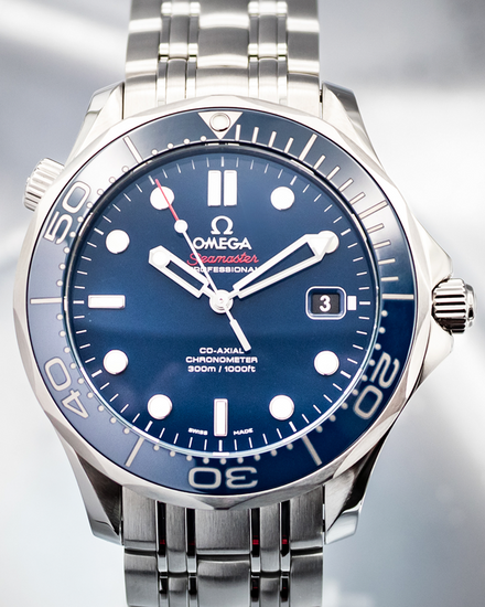 2018 Omega Seamaster Diver 300M 41MM Blue Dial Steel Bracelet (212.30.41.20.03.001)