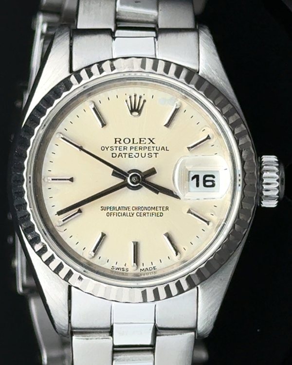 1991 Rolex Lady-Datejust 26MM Silver Dial Oyster Bracelet (69174)