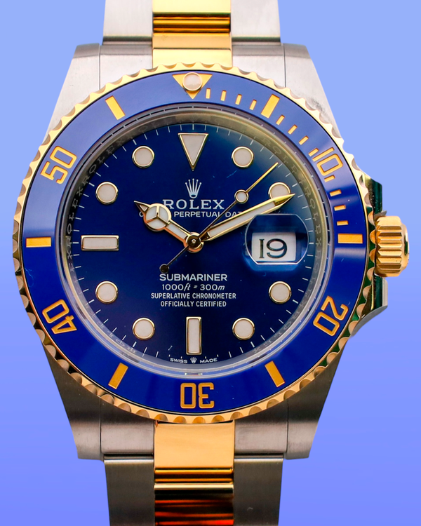 2025 Rolex Submariner Date "Bluesy" 41MM Blue Dial Two-Tone Oyster Bracelet (126613LB)