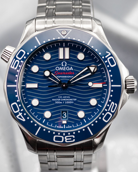 2022 Omega Seamaster Diver 300M 42MM Blue Dial Steel Bracelet (210.30.42.20.03.001)